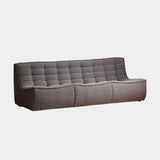 Amber Armless Large Corner Sofa, Grey