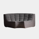 Amber Armless Ottoman, Grey