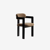 Holmen Dining Chair, Brown with Black Frame