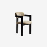 Holmen Dining Chair, Beige with Black Frame