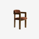 Holmen Dining Chair, Caramel with Brown Frame