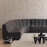 Amber Sectional Sofa, Grey