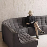 Amber Sectional Sofa, Grey